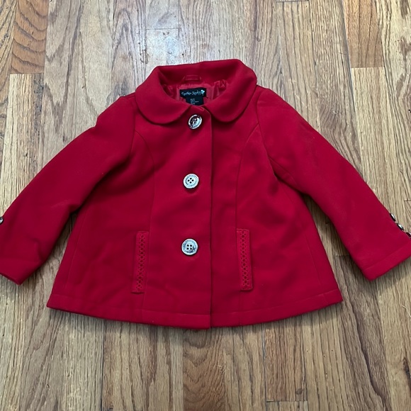 CYNTHIA ROWLEY: ADORABLE TODDLER GIRL LINED JACKET SZ 2t - Picture 2 of 7